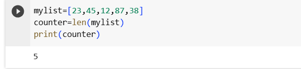Python list length using len() function